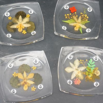 壓克力押花杯墊